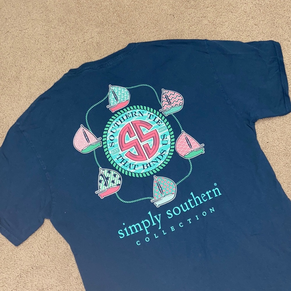 Simply Southern tee in navy